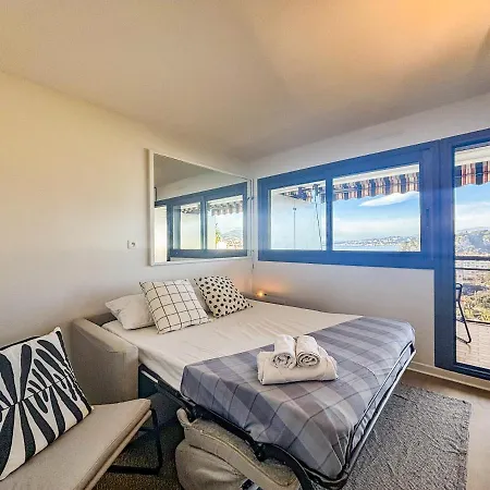Le Baccarat - Wifi, Ac, Vue Mer, 4 Pers Apartment Nice